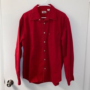 Levi’s Jeans Red Button Up Shirt